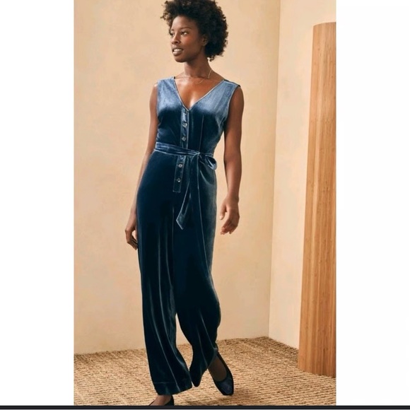 Faherty Pants - Faherty velvet jumpsuit